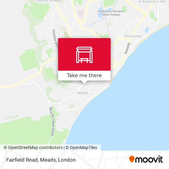 Fairfield Road, Meads map