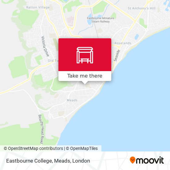 Eastbourne College, Meads map
