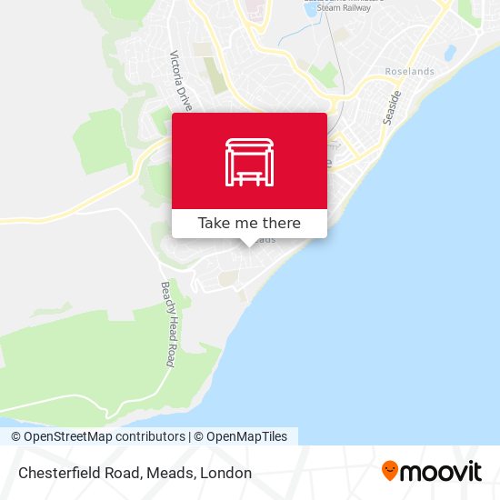 Chesterfield Road, Meads map