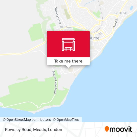 Rowsley Road, Meads map