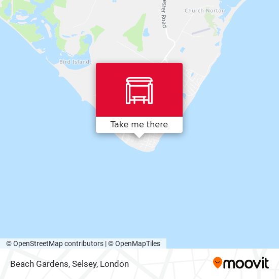 Beach Gardens, Selsey map