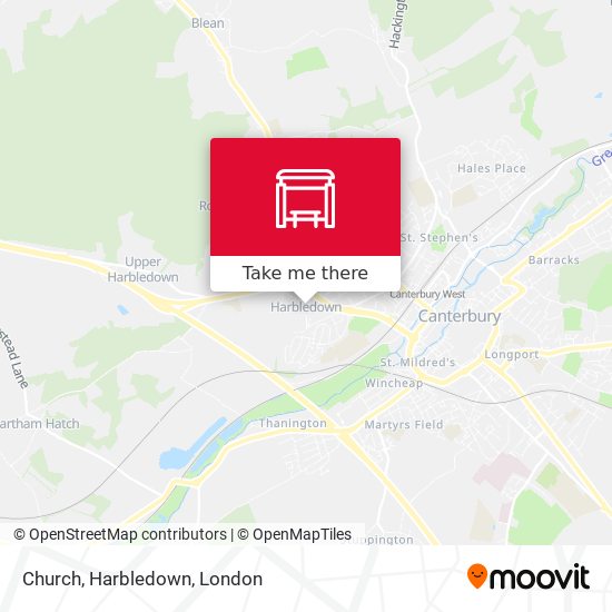 Church, Harbledown map