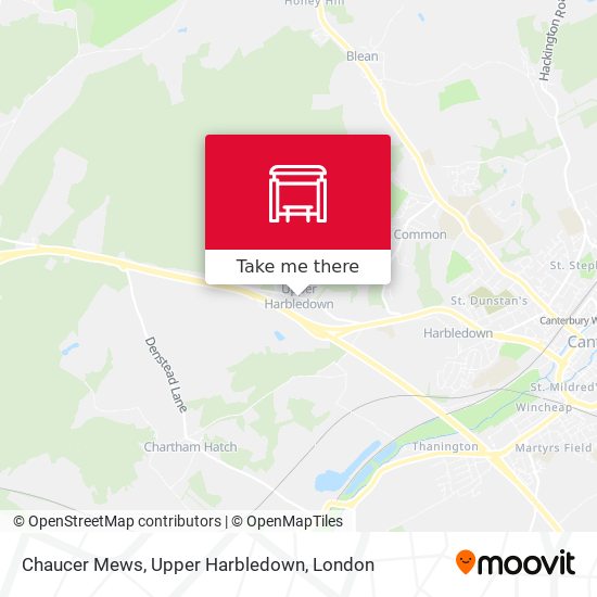 Chaucer Mews, Upper Harbledown map