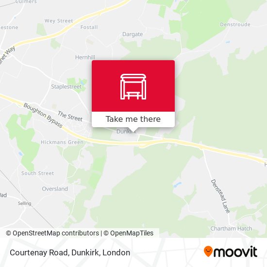 Courtenay Road, Dunkirk map