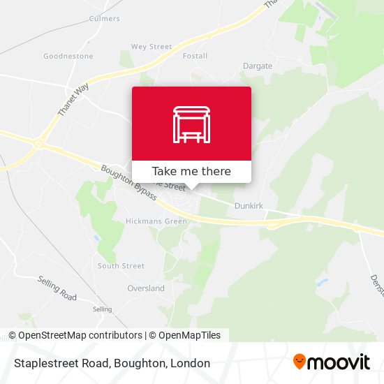 Staplestreet Road, Boughton map