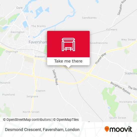 Desmond Crescent, Faversham map