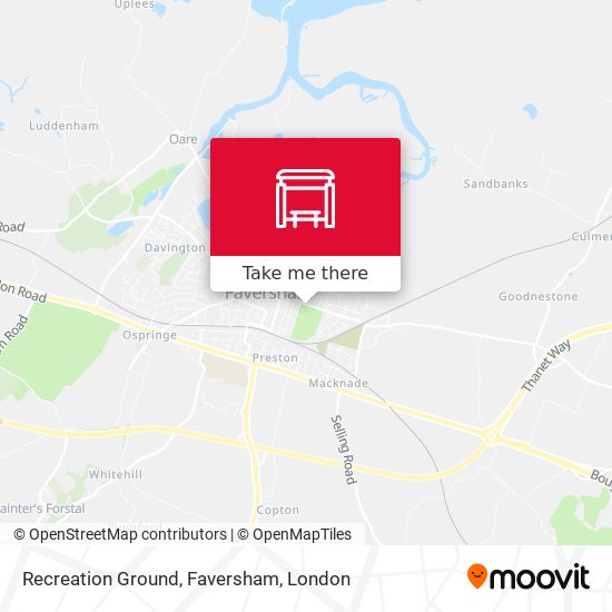Recreation Ground, Faversham map