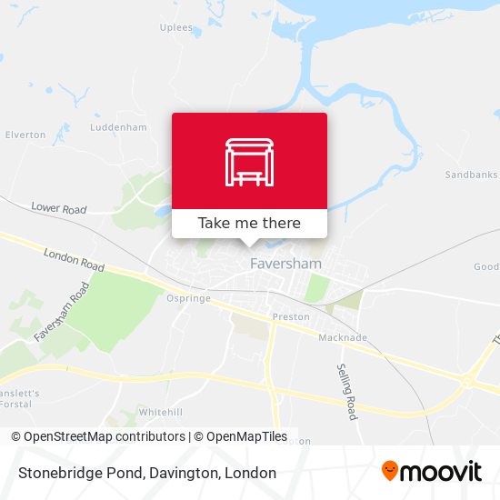 Stonebridge Pond, Davington map