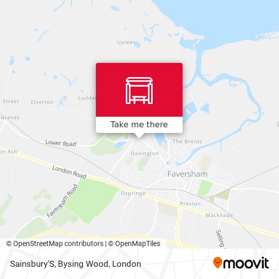 Sainsbury'S, Bysing Wood map