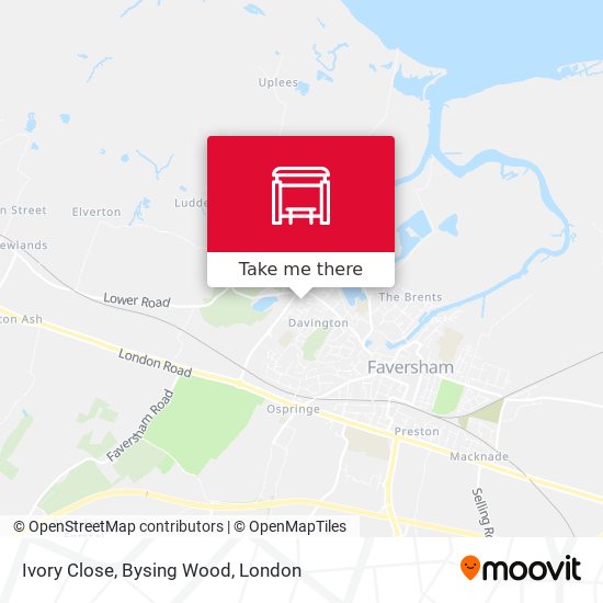 Ivory Close, Bysing Wood map