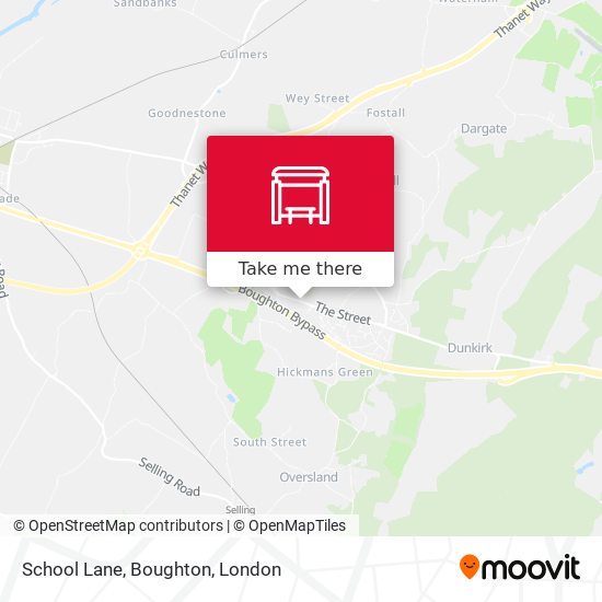 School Lane, Boughton map