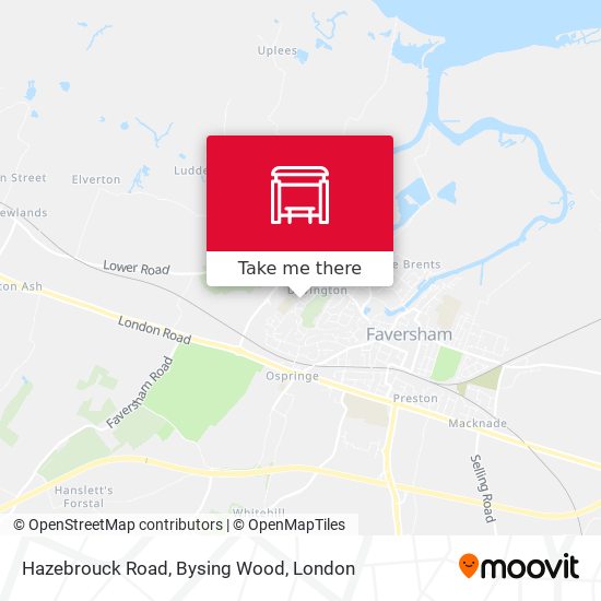 Hazebrouck Road, Bysing Wood map