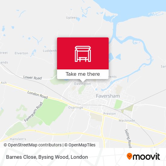 Barnes Close, Bysing Wood map
