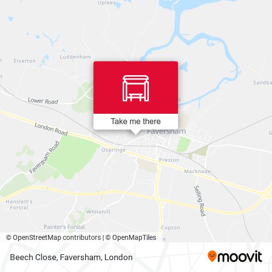 Beech Close, Faversham map