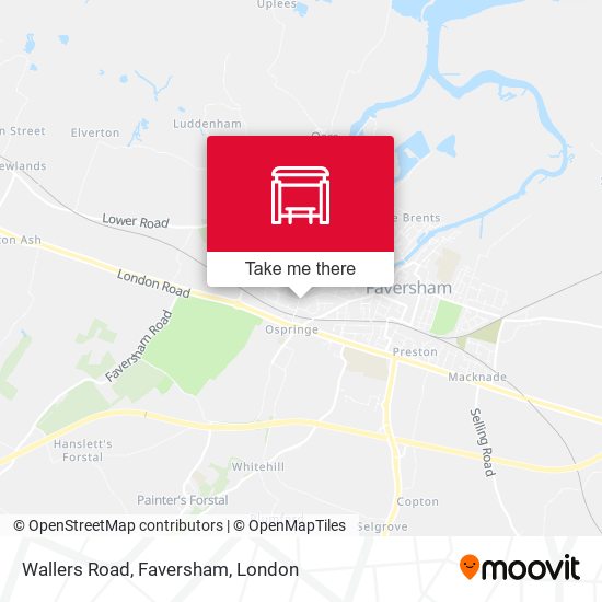Wallers Road, Faversham map