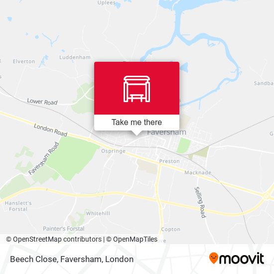 Beech Close, Faversham map