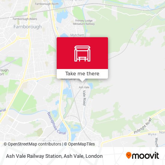 Ash Vale Railway Station, Ash Vale map