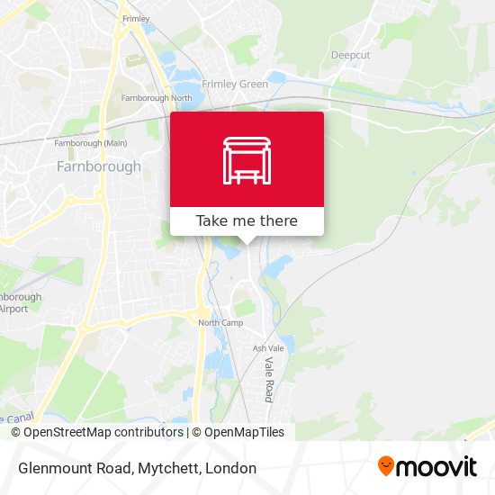 Glenmount Road, Mytchett map