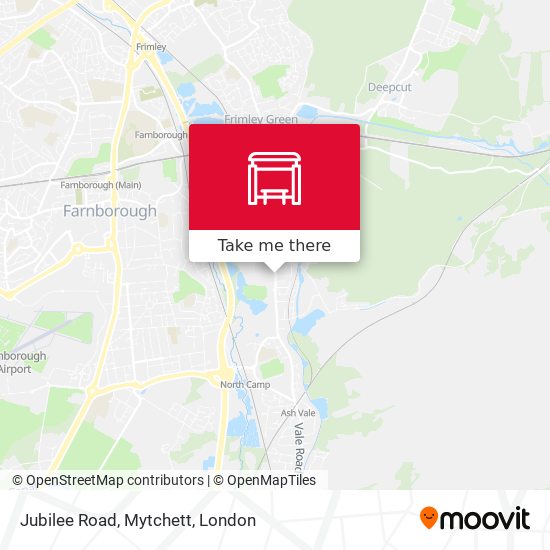 Jubilee Road, Mytchett map