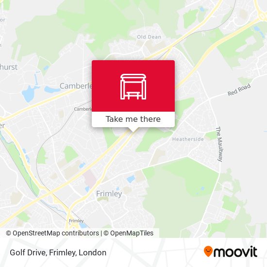 Golf Drive, Frimley map