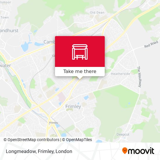 Longmeadow, Frimley map