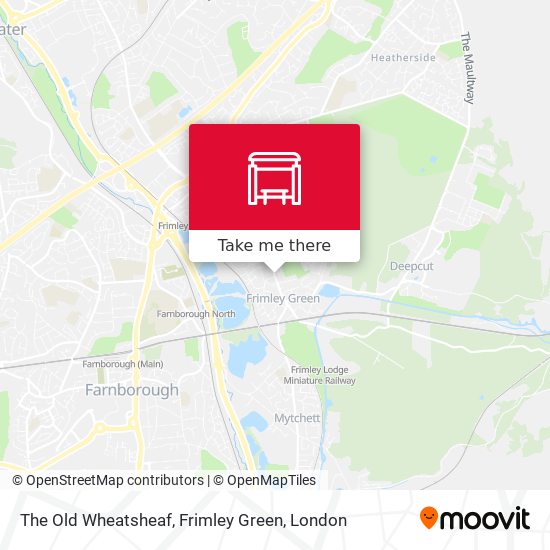The Old Wheatsheaf, Frimley Green map