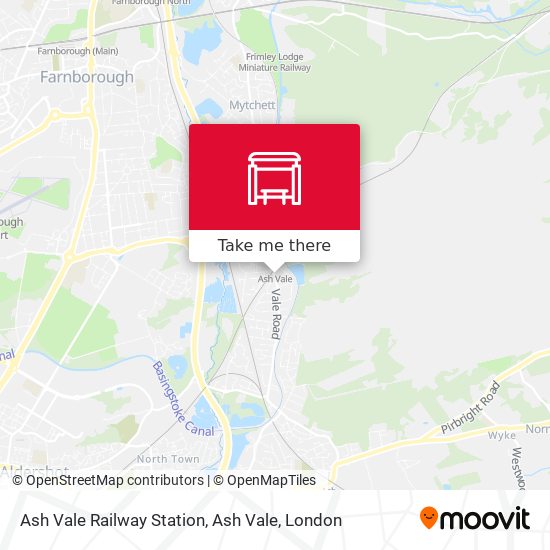 Ash Vale Railway Station, Ash Vale map