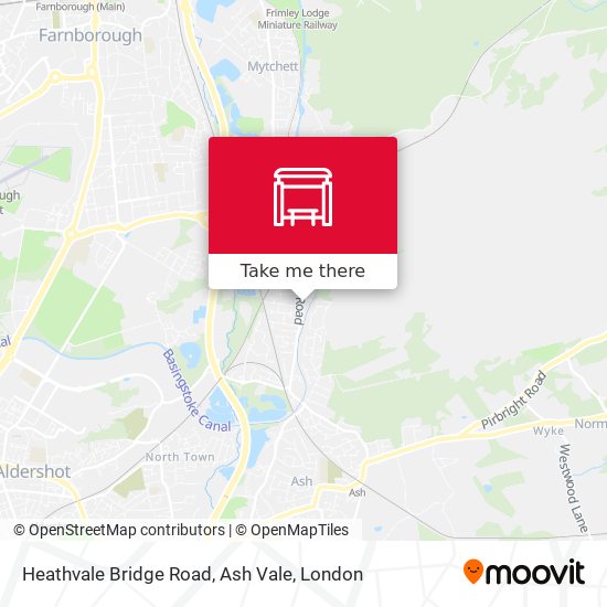 Heathvale Bridge Road, Ash Vale map