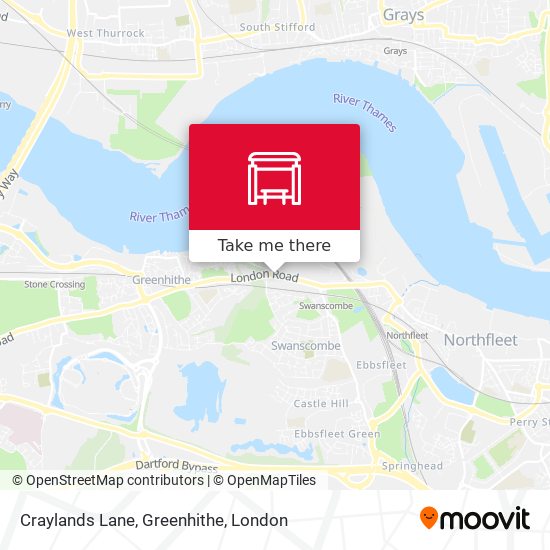 Craylands Lane, Greenhithe map