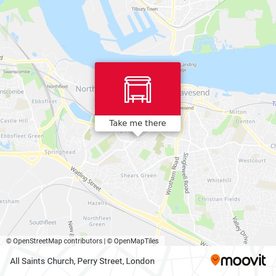 All Saints Church, Perry Street map