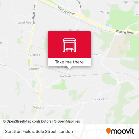 Scratton Fields, Sole Street map