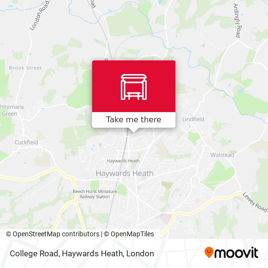College Road, Haywards Heath map