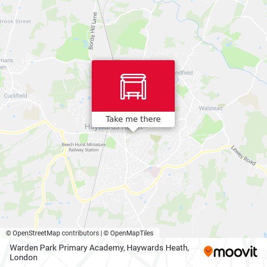 Warden Park Primary Academy, Haywards Heath map
