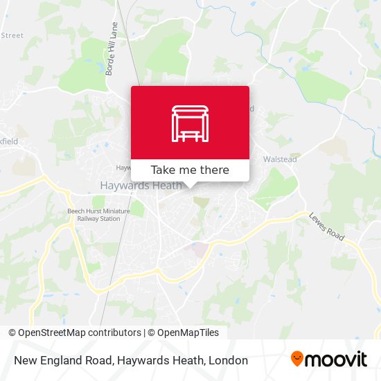 New England Road, Haywards Heath map