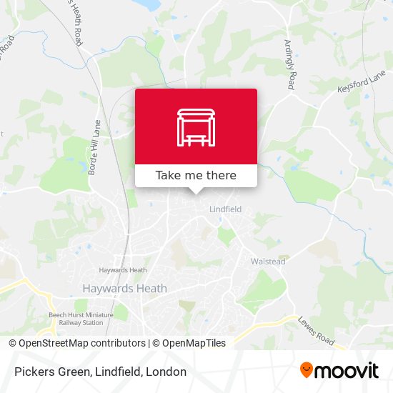 Pickers Green, Lindfield map