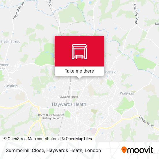 Summerhill Close, Haywards Heath map