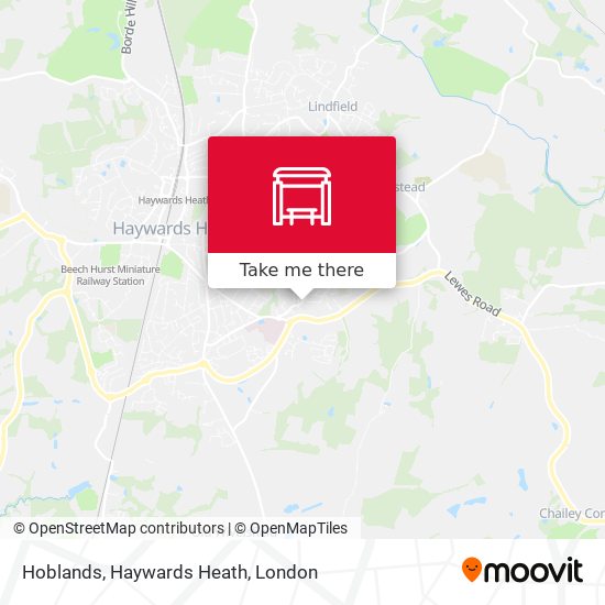 Hoblands, Haywards Heath map