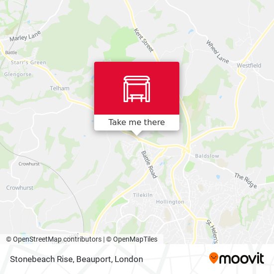 Stonebeach Rise, Beauport map