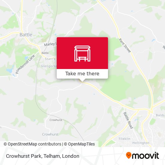Crowhurst Park, Telham map
