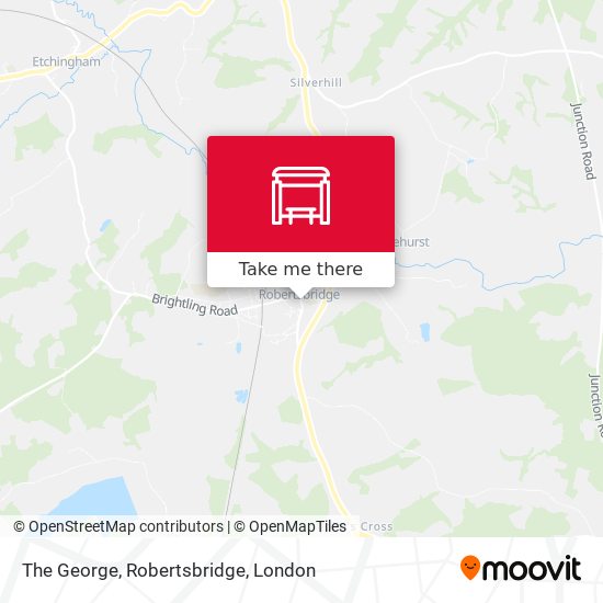 The George, Robertsbridge map