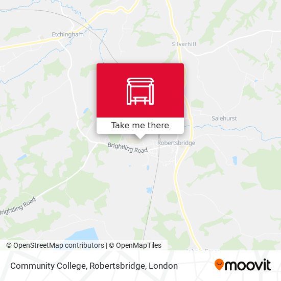 Community College, Robertsbridge map