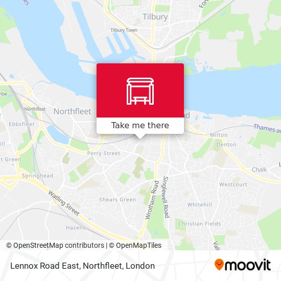 Lennox Road East, Northfleet map