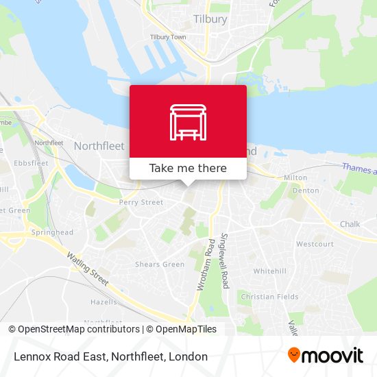 Lennox Road East, Northfleet map