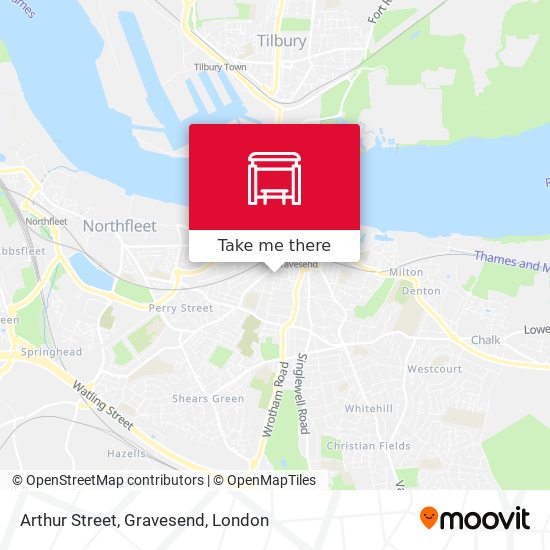 Arthur Street, Gravesend map
