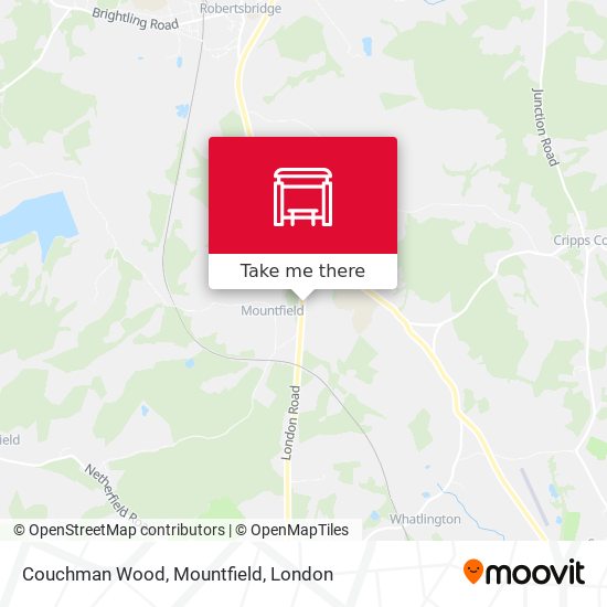 Couchman Wood, Mountfield map