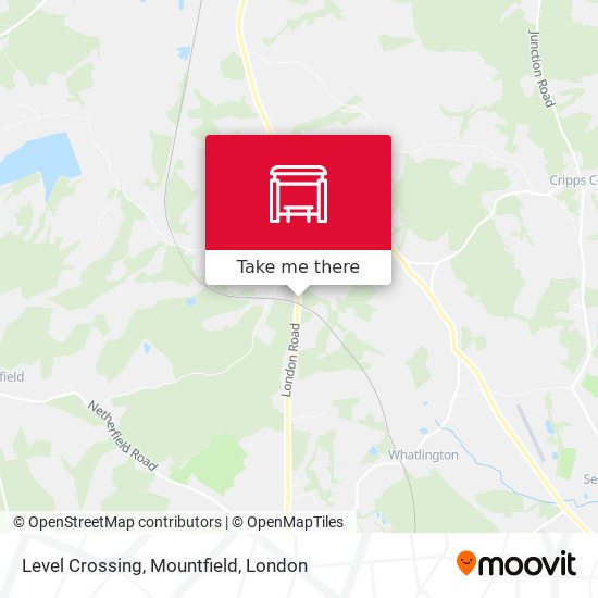 Level Crossing, Mountfield map