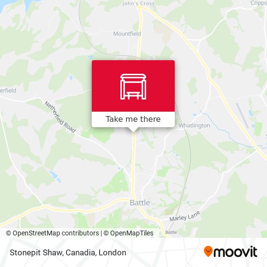 Stonepit Shaw, Canadia map