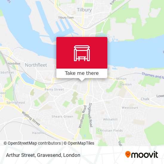 Arthur Street, Gravesend map