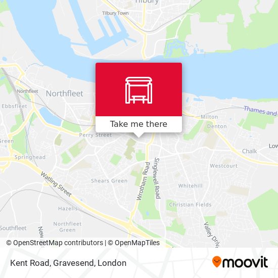 Kent Road, Gravesend map