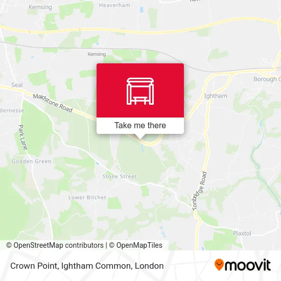 Crown Point, Ightham Common map